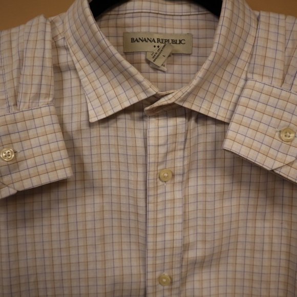 🔴🔴🔴Plaid Banana Republic Button Down Shirt - Picture 4 of 6